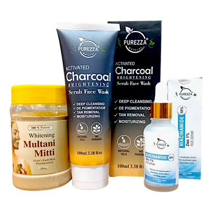 Purezza Natural Oil Control & Detox Glow essential kit